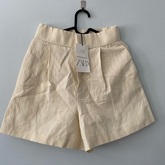 ZARA linen shorts- BNWT - Picture 4 of 9